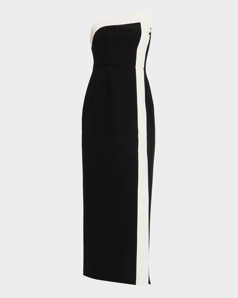 Garcelle Strapless Two-Tone Column Gown